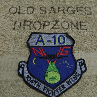 USAF Patch- 104th Fighter Wing- A-10- Subdued